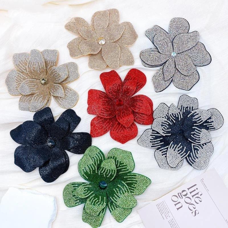 Craft Embellishments - Three Dimensional Rhinestone Flower Patches DIY