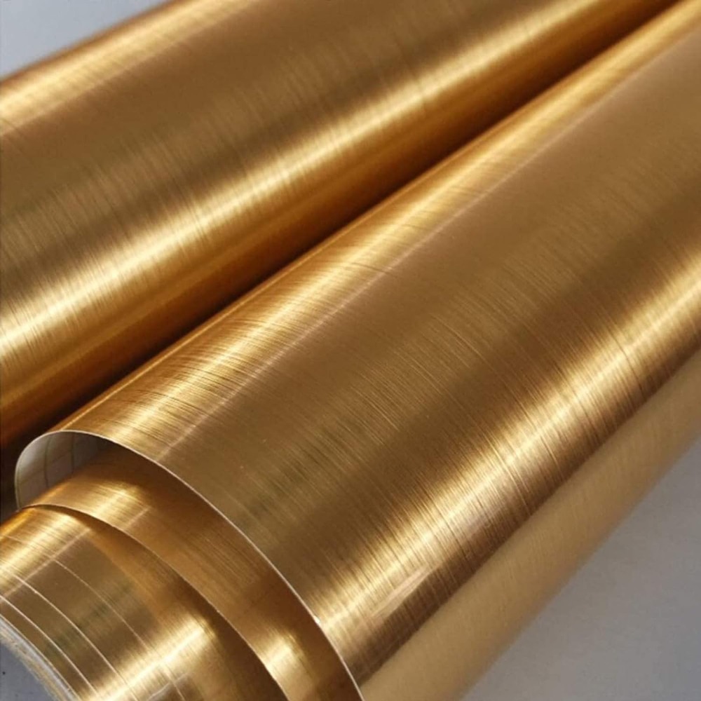 Gold Wallpaper Self-Adhesive C - đánh giá và giá Glitter Vinyl Roll