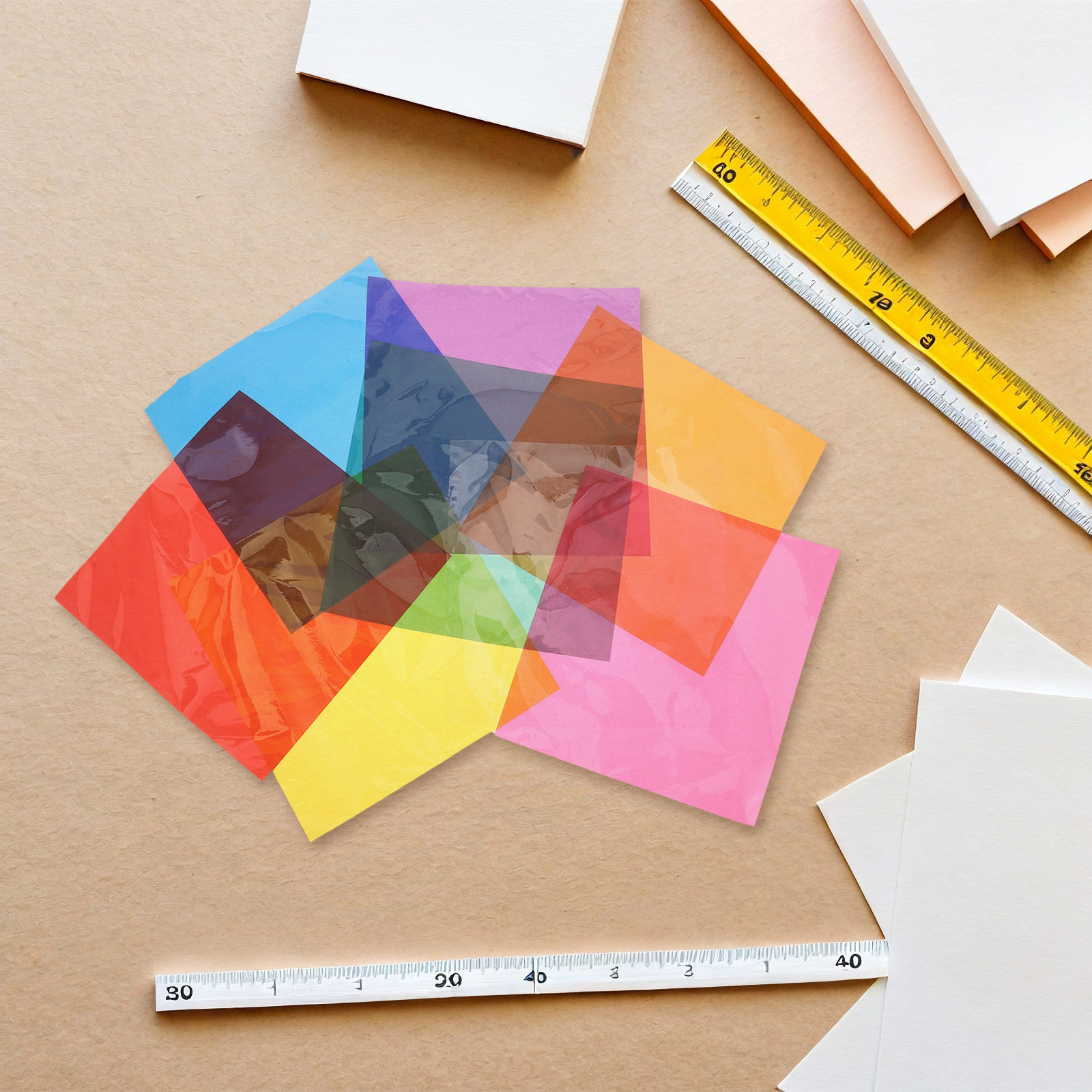 90Pcs Colored Cellophane Paper - đánh giá và giá Craft Embellishments