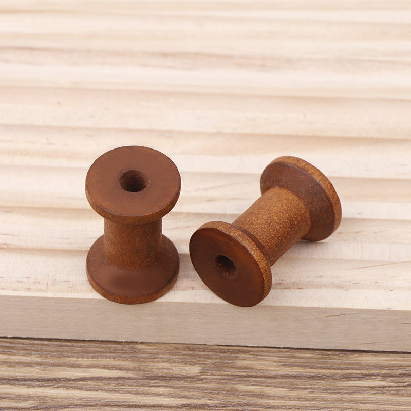 10Pc Vintage Wooden Spools DIY - đánh giá và giá Organza Ribbon Spool