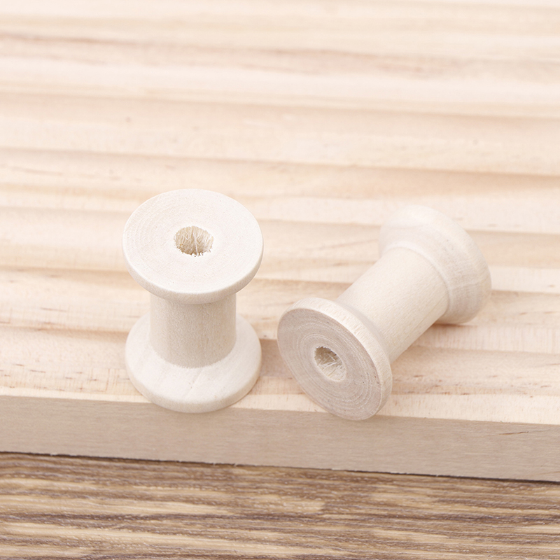 10Pc Vintage Wooden Spools DIY - đánh giá và giá Organza Ribbon Spool