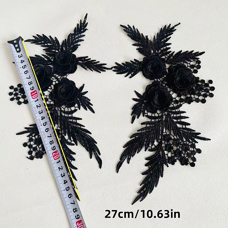 2Pieces/1 Pair Embroidery Sewi - đánh giá và giá Applique Patch Flower
