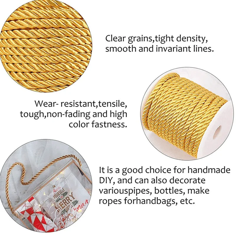 3mm 10m Twisted Cord Rope Trim - đánh giá và giá Cord Trim Twisted