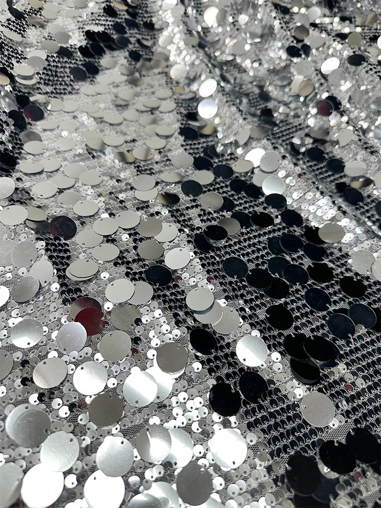 Sequin Fabric Mesh Diy Backgro - đánh giá và giá Crystal Mesh Fabric