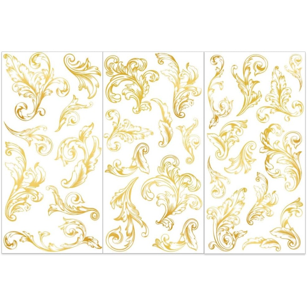 3pcs/Set Damask Rub on Transfe - đánh giá và giá Embellishment Crafts