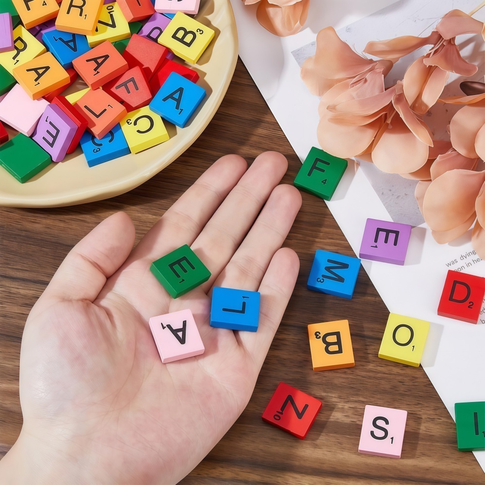100PCS  Wooden Letter Cubes fo - đánh giá và giá Craft Embellishments