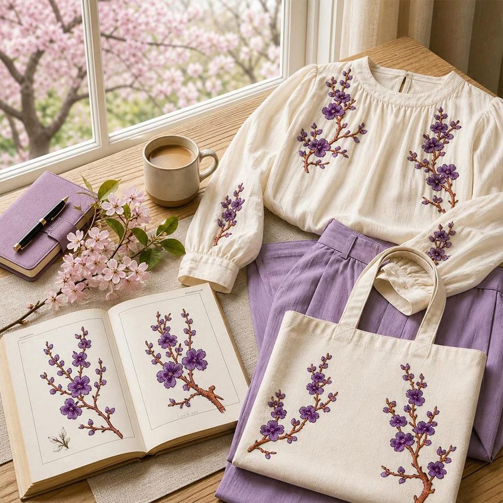 DIY Cherry Blossom Iron On Pat - đánh giá và giá Applique Patch Flower