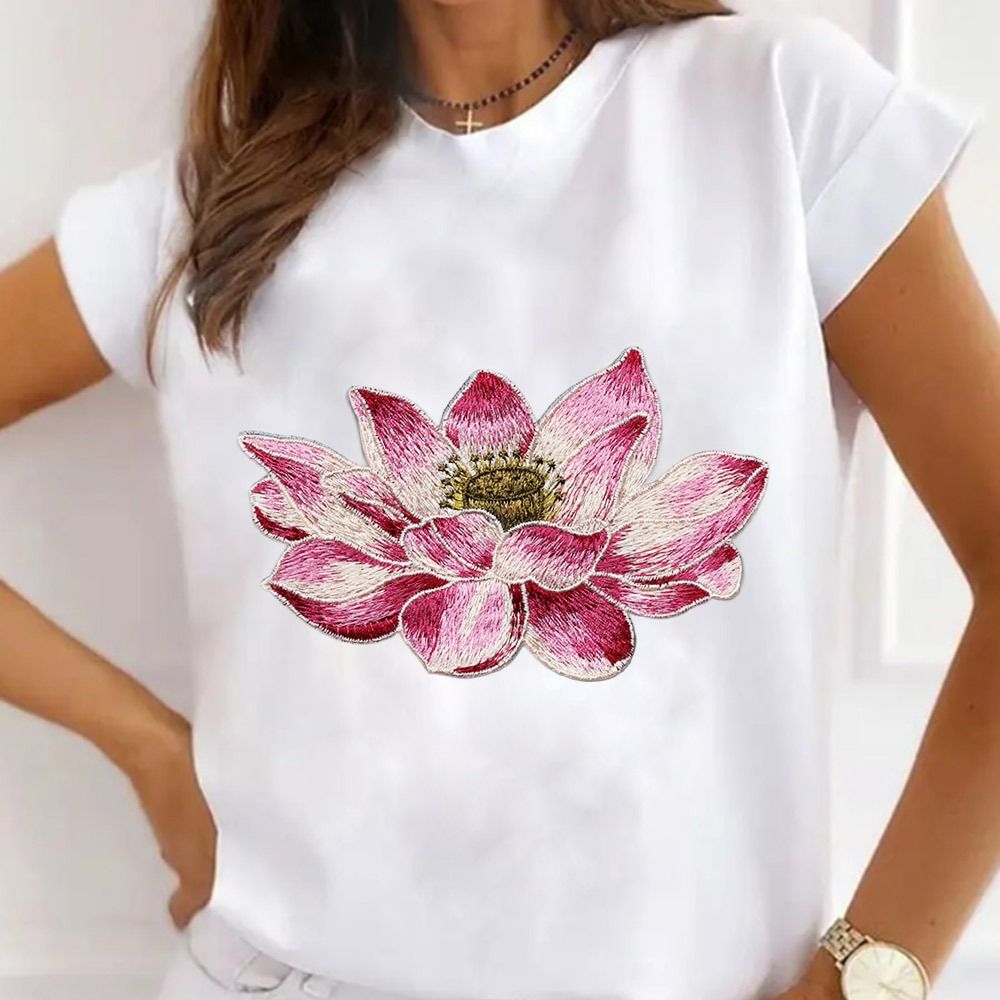 Soft Lotus Flower Patch Embroi - đánh giá và giá Applique Patch Flower