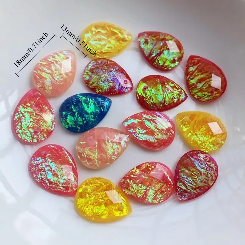 15pcs 13*18mm Tear drop Rhines - đánh giá và giá Sew On Rhinestone