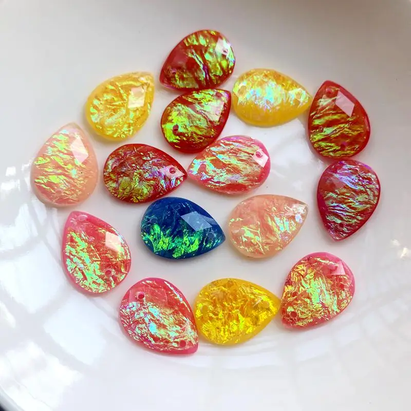 15pcs 13*18mm Tear drop Rhines - đánh giá và giá Sew On Rhinestone